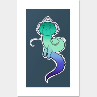 Cute gay male lindworm Posters and Art